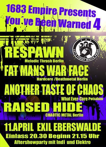 RESPAWN, FAT MANS WAR FACE, ANOTHER TASTE OF CHAOS, RAISED HIDE