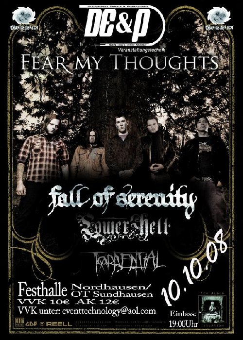 FEAR MY THOUGHTS, FALL OF SERENITY, LOWER HELL, TORRENTIAL