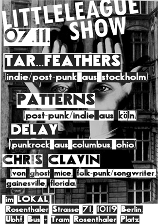 TAR...FEATHERS, PATTERNS, DELAY, CHRIS CLAVIN