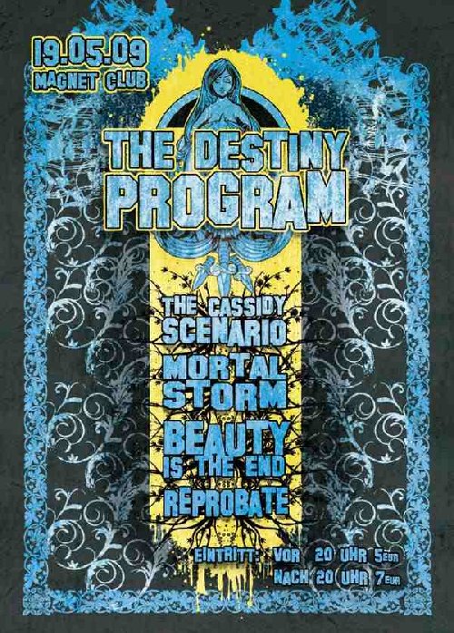 THE DESTINY PROGRAM, THE CASSIDY SCENARIO, MORTAL STORM, BEAUTY IS THE END, REPROBATE