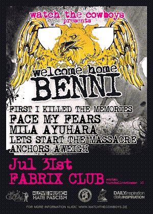 FIRST I KILLED THE MEMORIES, MILA AYUHARA, FACE MY FEARS,
ANCHORS AWEIGH, LETS START THE MASSACRE