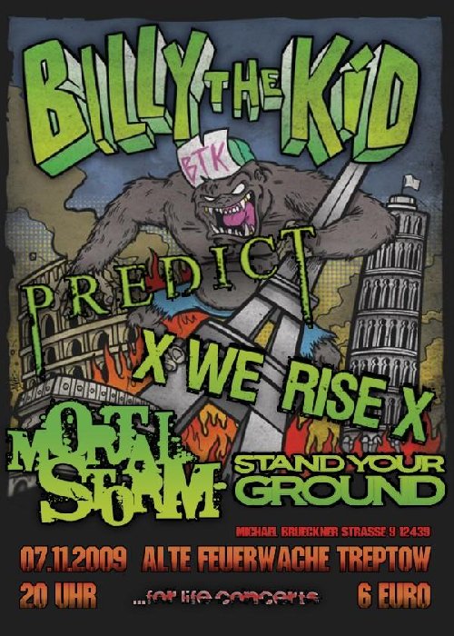 BILLY THE KID, PREDICT, XWE RISEX, MORTAL STORM, STAND YOUR GROUND