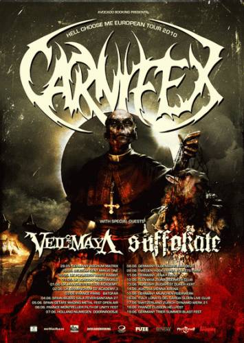 CARNIFEX, VEIL OF MAYA, SUFFOKATE, FUCK YOUR SHADOW FROM BEHIND