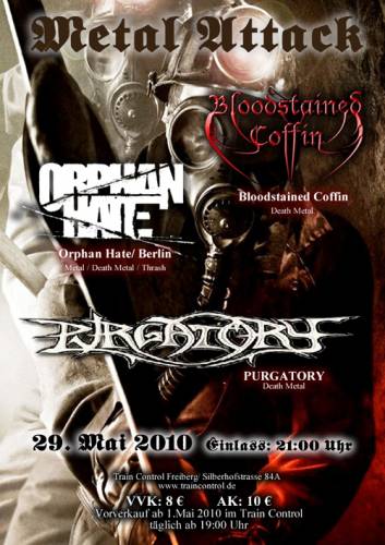 PURGATORY, ORPHAN HATE, BLOODSTAINED COFFIN