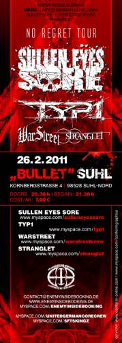 SULLEN EYES SORE, TYP1, WARSTREET, STRANGLET