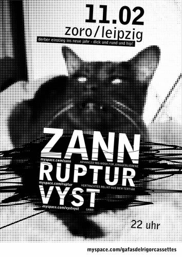 ZANN, RUPTUR, VYST