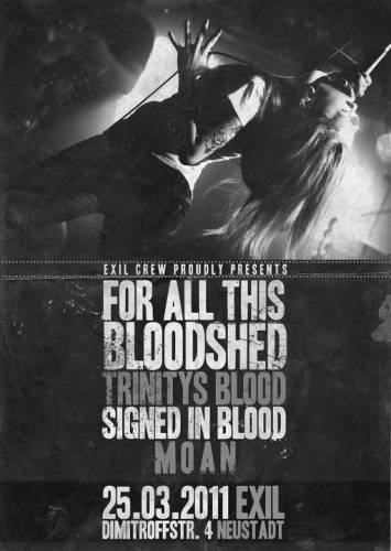 FOR ALL THIS BLOODSHED, TRINITYS BLOOD, SIGNED IN BLOOD, MOAN