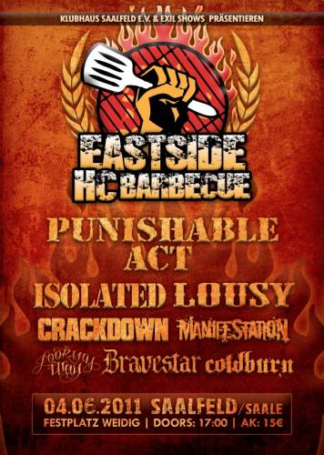 PUNISHABLE ACT, ISOLATED, LOUSY, CRACKDOWN, MANIFESTATION, LOOK MY WAY, COLDBURN, BRAVESTAR