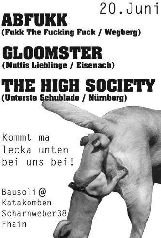 ABFUKK, GLOOMSTER, THE HIGH SOCIETY