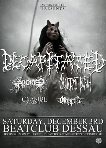 DECAPITATED, ABORTED, DECREPIT BIRTH, CYANIDE SERENITY, ARCHSPIRE