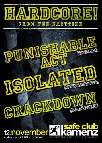 PUNISHABLE ACT, ISOLATED, CRACKDOWN