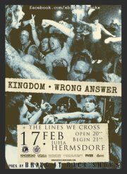 XKINGDOMX, WRONG ANSWER, THE LINES WE CROSS