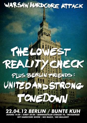 THE LOWEST, REALITY CHECK, UAS, TONEDOWN