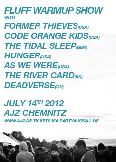 CODE ORANGE KIDS, THE TIDAL SLEEP, HUNGER, AS WE WERE, THE RIVER CARD, FORMER THIEVES