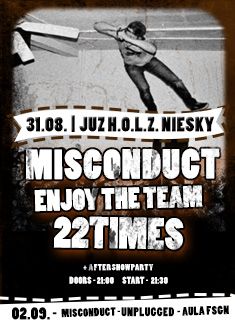 MISCONDUCT, ENJOY THE TEAM, 22 TIMES