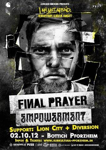 FINAL PRAYER, EMPOWERMENT, LION CITY, DIVERSION FINAL PRAYER, EMPOWERMENT, LION CITY, DIVERSION