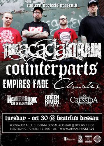 THE ACACIA STRAIN, COUNTERPARTS, EMPIRES FADE, CLIMATES, THE HAVERBROOK DISASTER, THE GREEN RIVER BURIAL, CRESSIDA