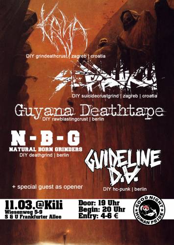 KRLJA, SEPPUKU, GUYANA DEATHTAPE, NBG, GUIDELINE D.A.