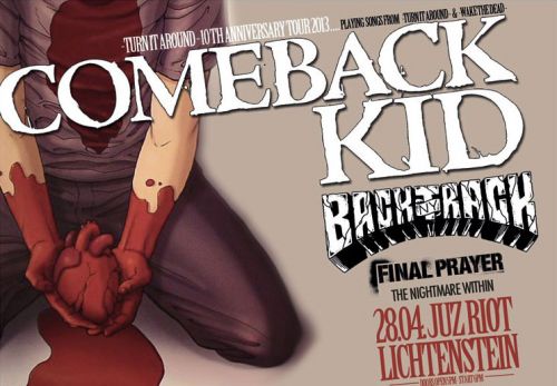 COMEBACK KID, BACKTRACK, FINAL PRAYER, THE NIGHTMARE WITHIN