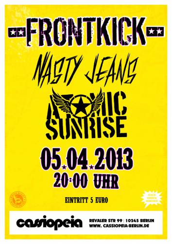 FRONTKICK, NASTY JEANS, ATOMIC SUNRISE