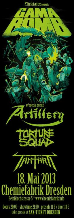 GAMA BOMB, ARTILLERY, TORTURE SQUAD, TANTARA GAMA BOMB, ARTILLERY, TORTURE SQUAD, TANTARA