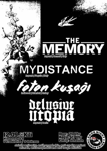 THE MEMORY, MY DISTANCE, FOTON KUSAGI, DELUSIVE UTOPIA