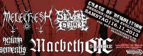 MELECHESH, SEVERE TORTURE, MACBETH, ANIMA SEMENTIS