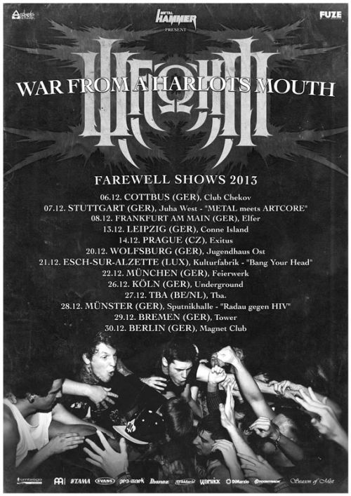 WAR FROM A HARLOTS MOUTH, HAVOK, ANGELUS APATRIDA, SAVAGE MESSIAH