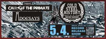 COLD STEEL HISTORY, CALL OF THE PRIMATE, A DOCUMENT SAYS