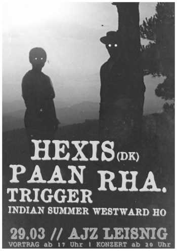 HEXIS, PAAN, RHA., TRIGGER, INDIAN SUMMER WESTWARD