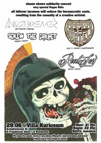 ANGSTBREAKER, SCREW THE CARPET, REEDLESS, ROCKBETON AND THE MÖRTELZ