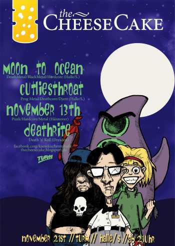 DEATHRITE, NOVEMBER 13TH, CUTLIESTHROAT, MOON TO OCEAN