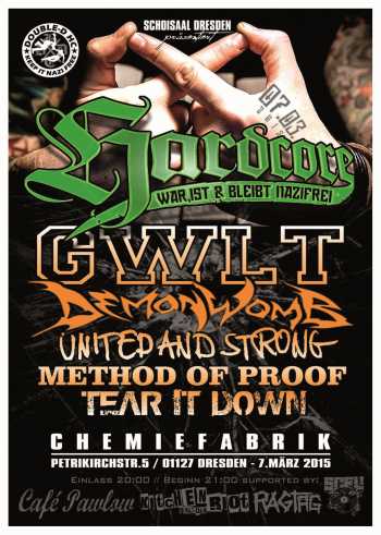 GWLT, DEMONWOMB, METHOD OF PROOF, UNITED AND STRONG, TEAR IT DOWN